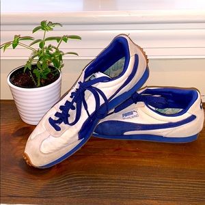 Mens Puma Blue & White Whirlwind Sneakers - Sz 10